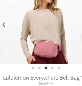💕NWT LULULEMON Everywhere Belt Bag (Original Belt) Deco Pink💕